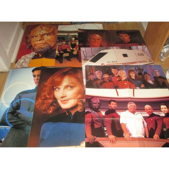 Star Trek: The Next Generation Official Magazine #9-10,12,14 w/16 posters - Picture 11 of 11